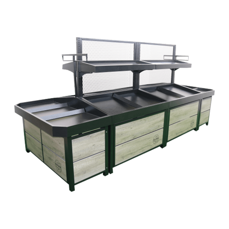 Fruit- en groenterek met hoge zichtbaarheid